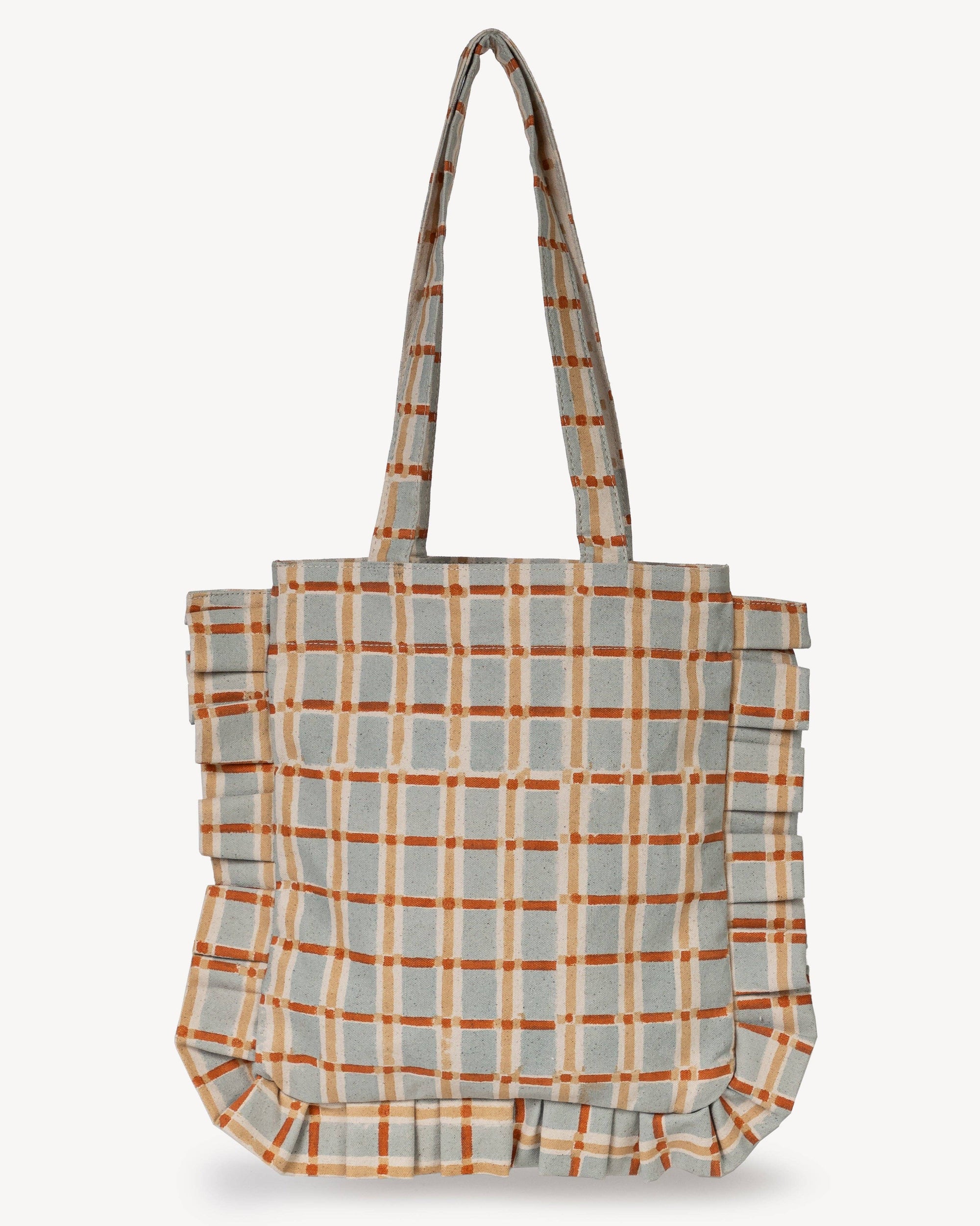 Momo Tote - Powder Plaid
