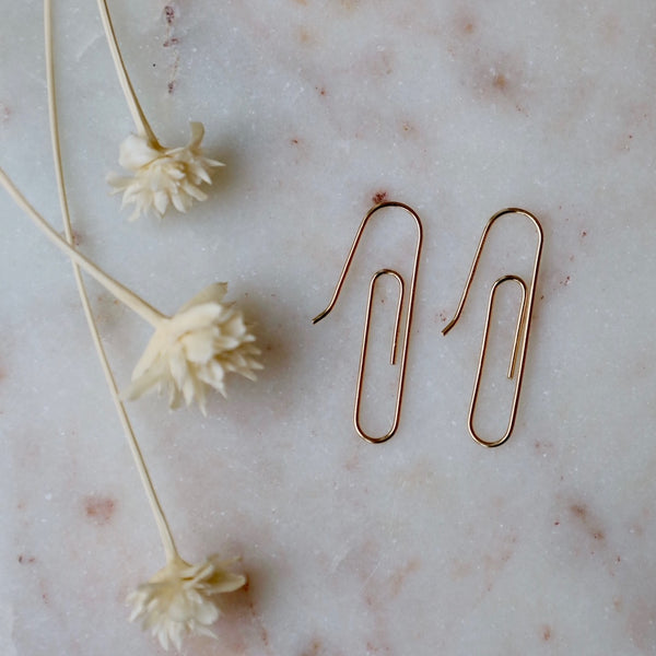 Paper Clip Earring