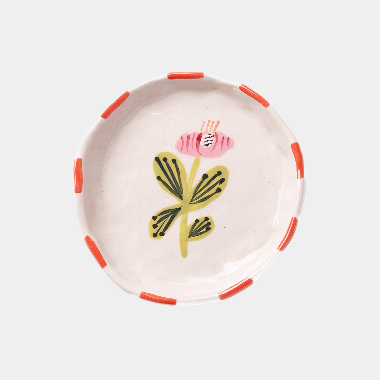 Flower Trinket Tray-Ceramic Ring Dish-Jewelry Tray- Bloom