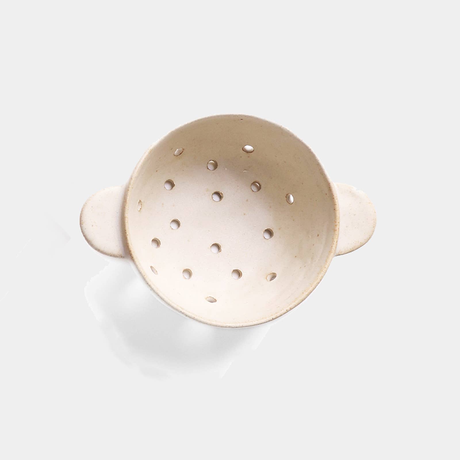 Beige Ceramic Berry Bowl-Berry Colander- Berry Basket