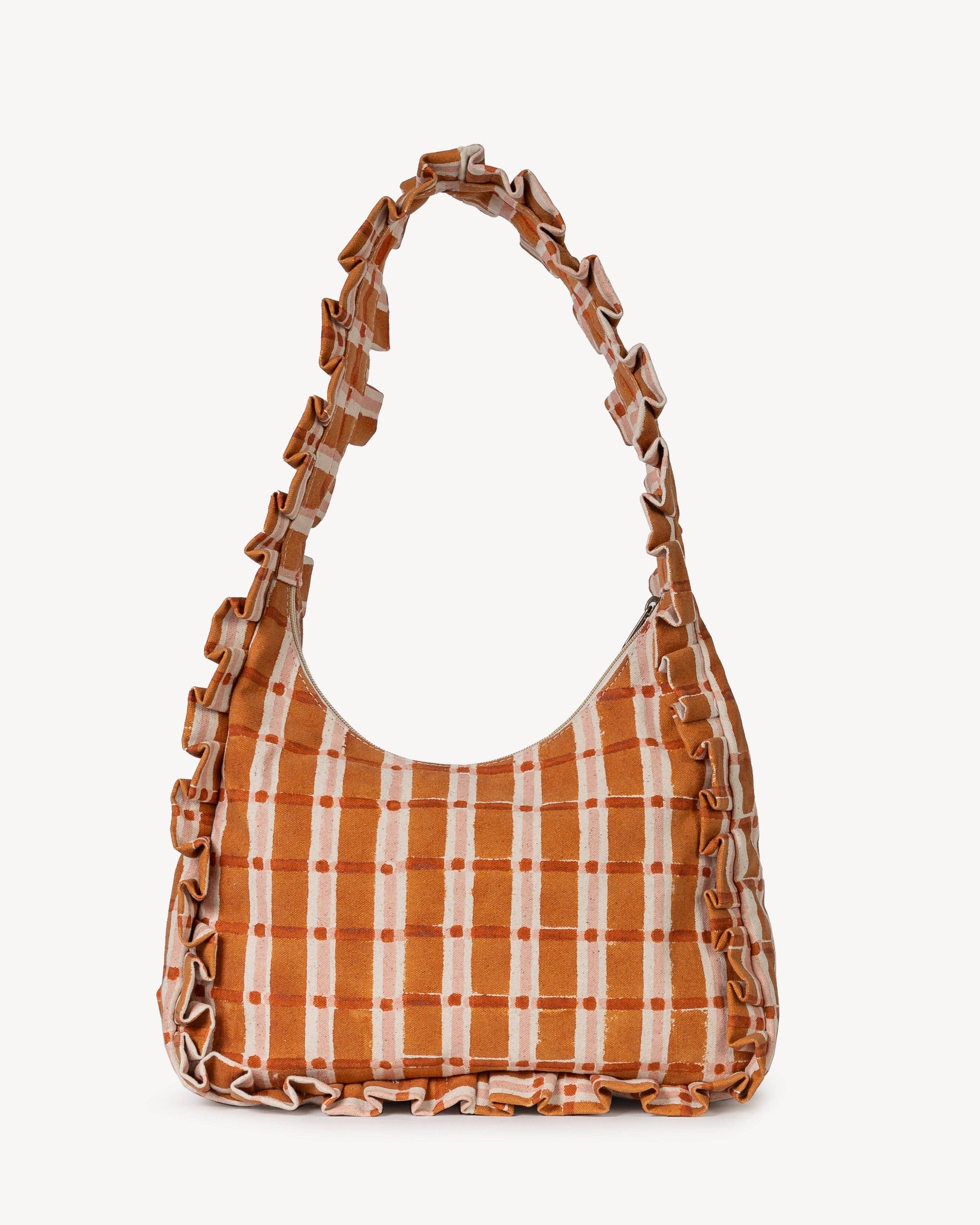 Momo Shoulder Bag - Ember Plaid