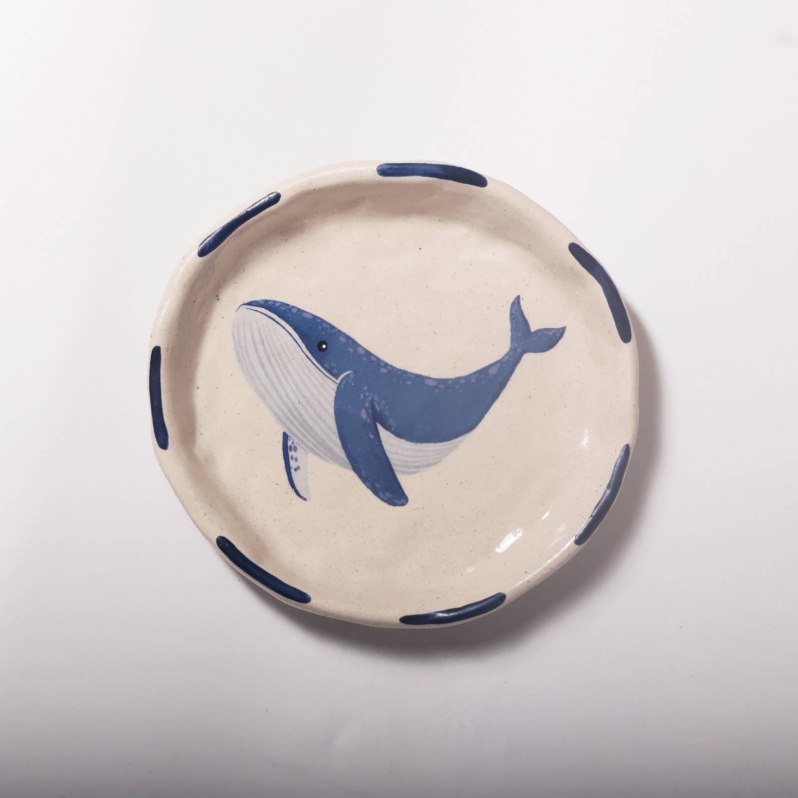 Whale Trinket Tray-Ceramic Trinket Ring Dish-Jewelry Tray