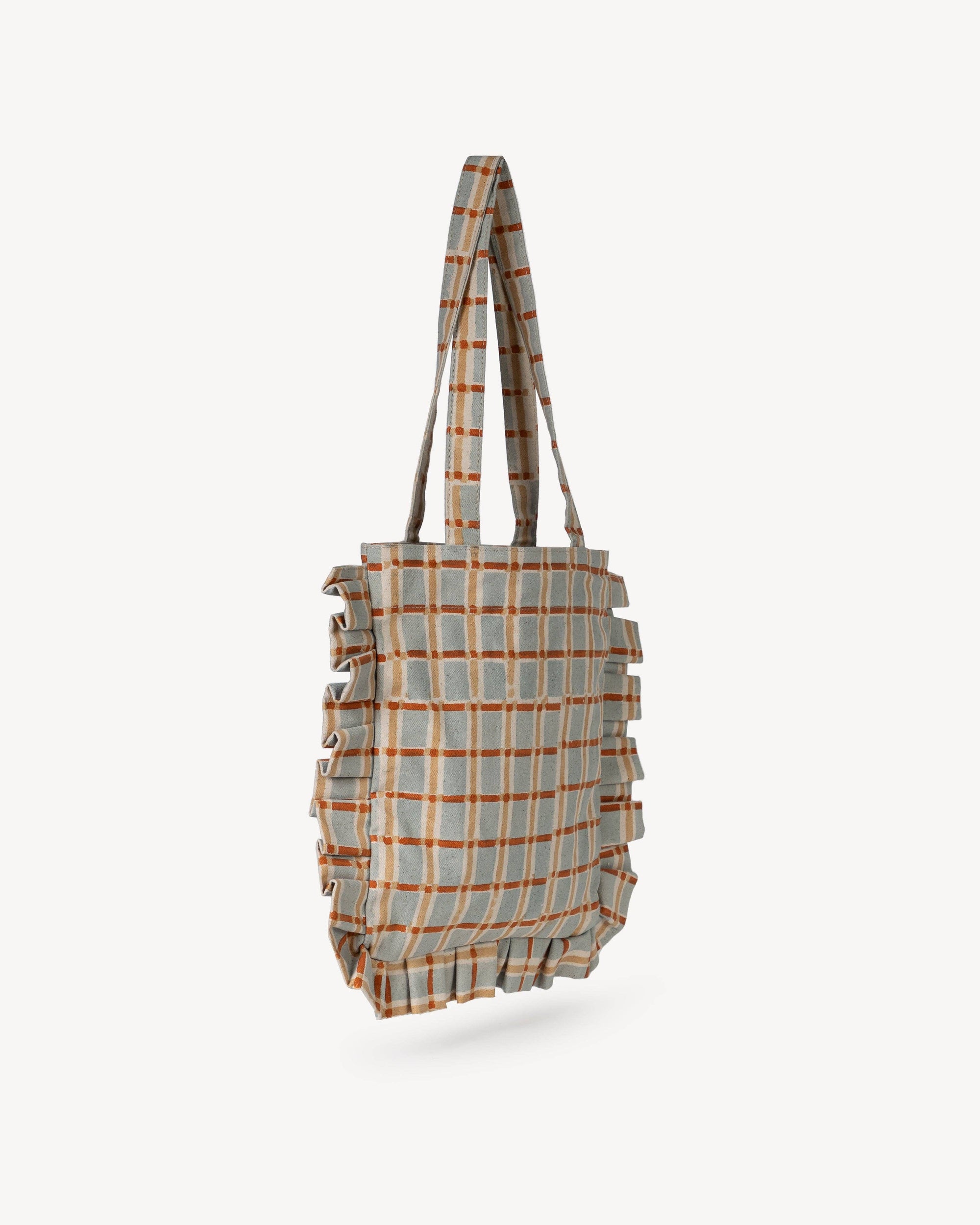 Momo Tote - Powder Plaid