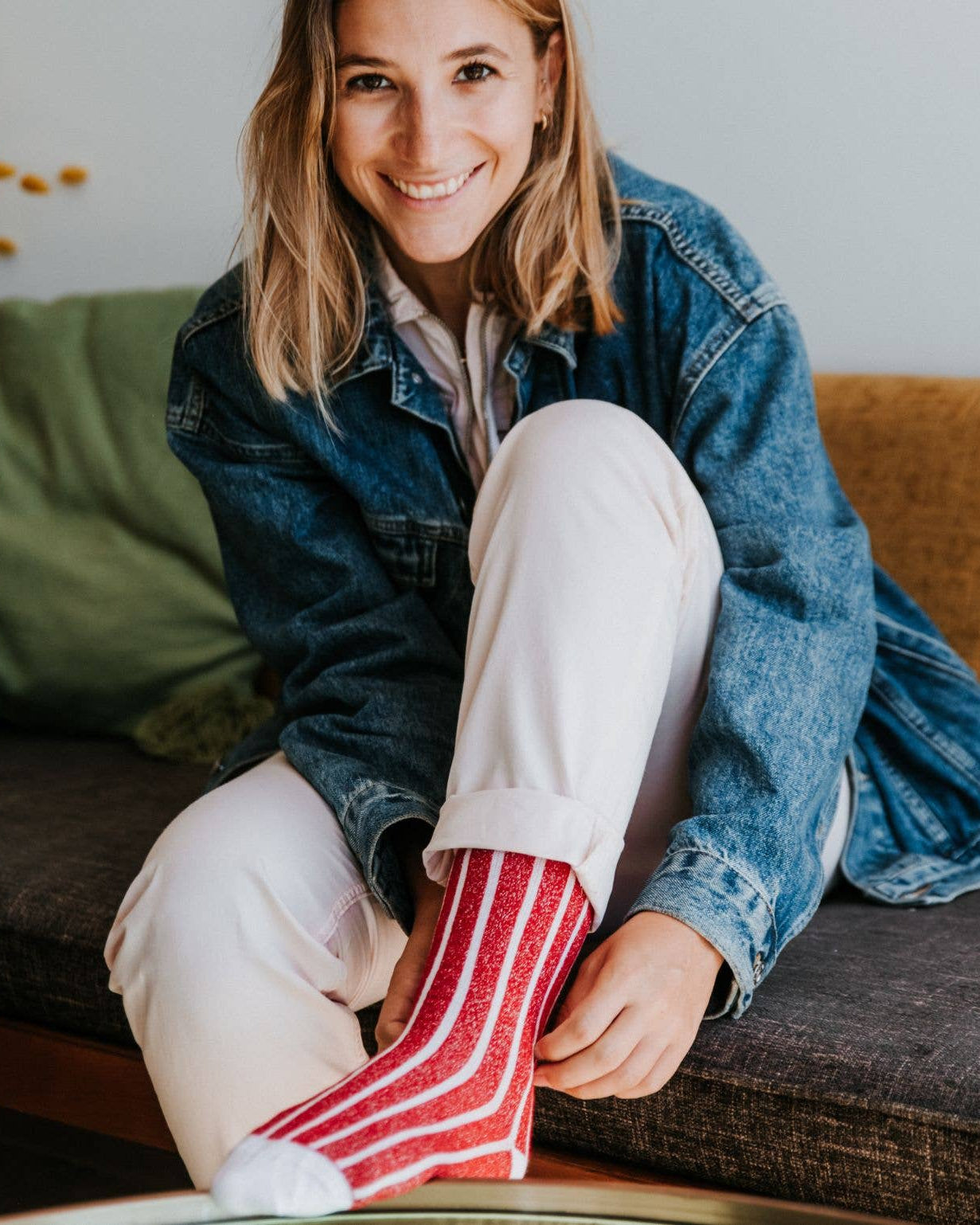 Women's organic cotton lurex socks - Josette la Dynamique