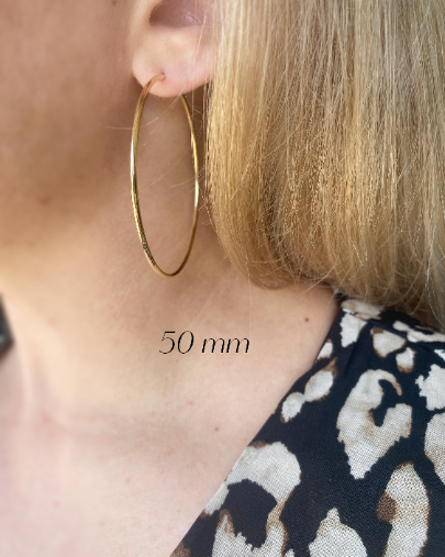 Endless Hoop Earrings- Charm Bar