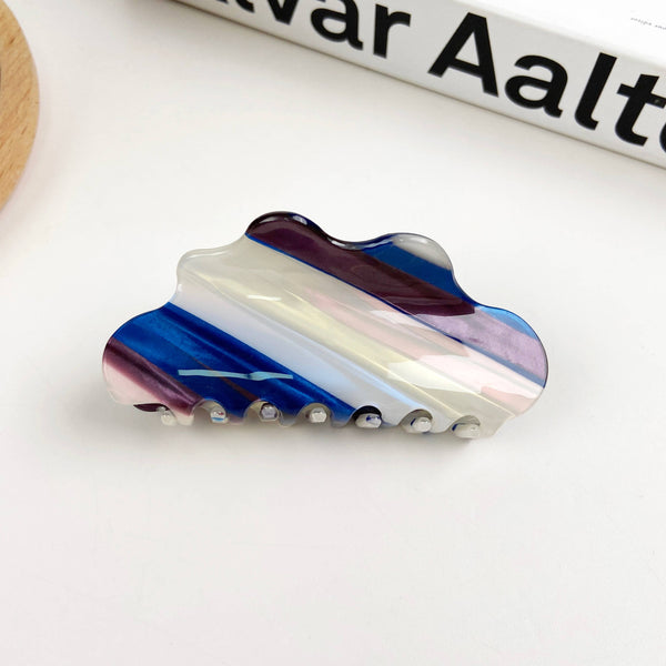 Colorful Cloud Acetate Claw Clip