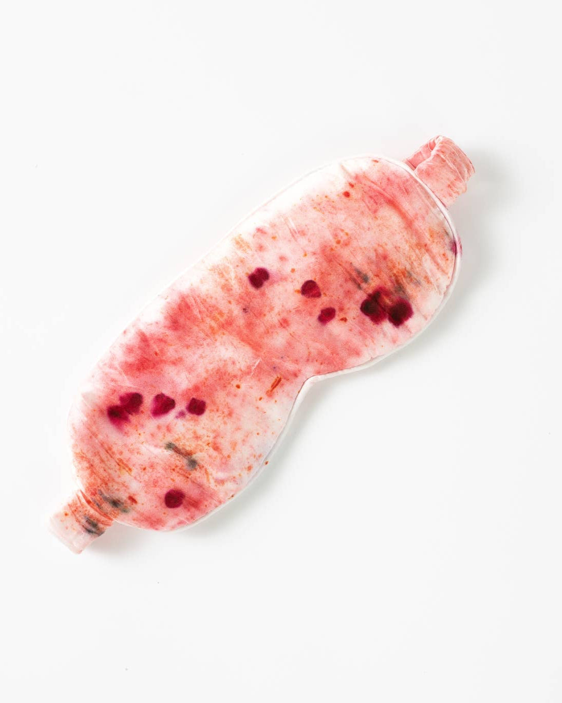 Abstract Botanically Dyed Silk Sleep Mask