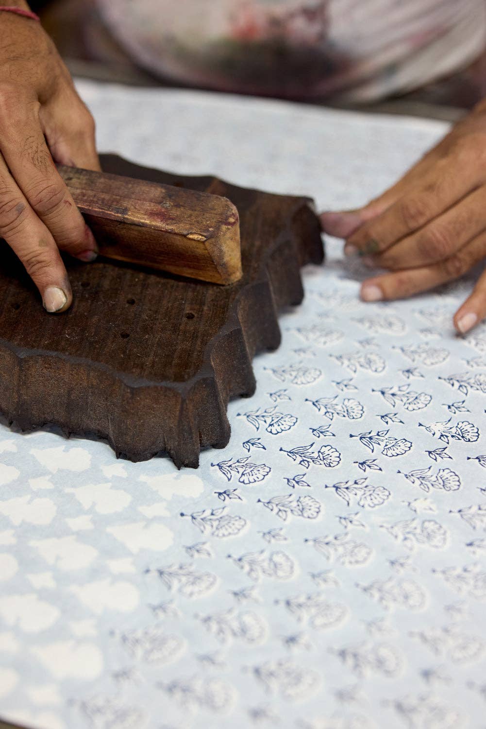 Hand Block Printed Gift Bags (Medium) - Blue Stone Refresh