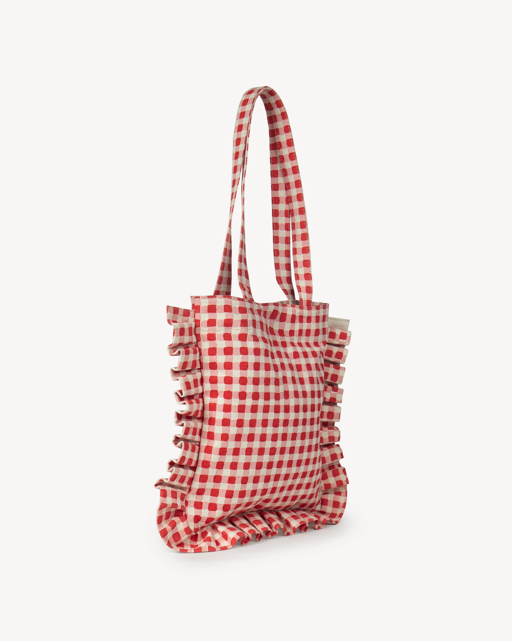 Momo Tote - Tomato Gingham