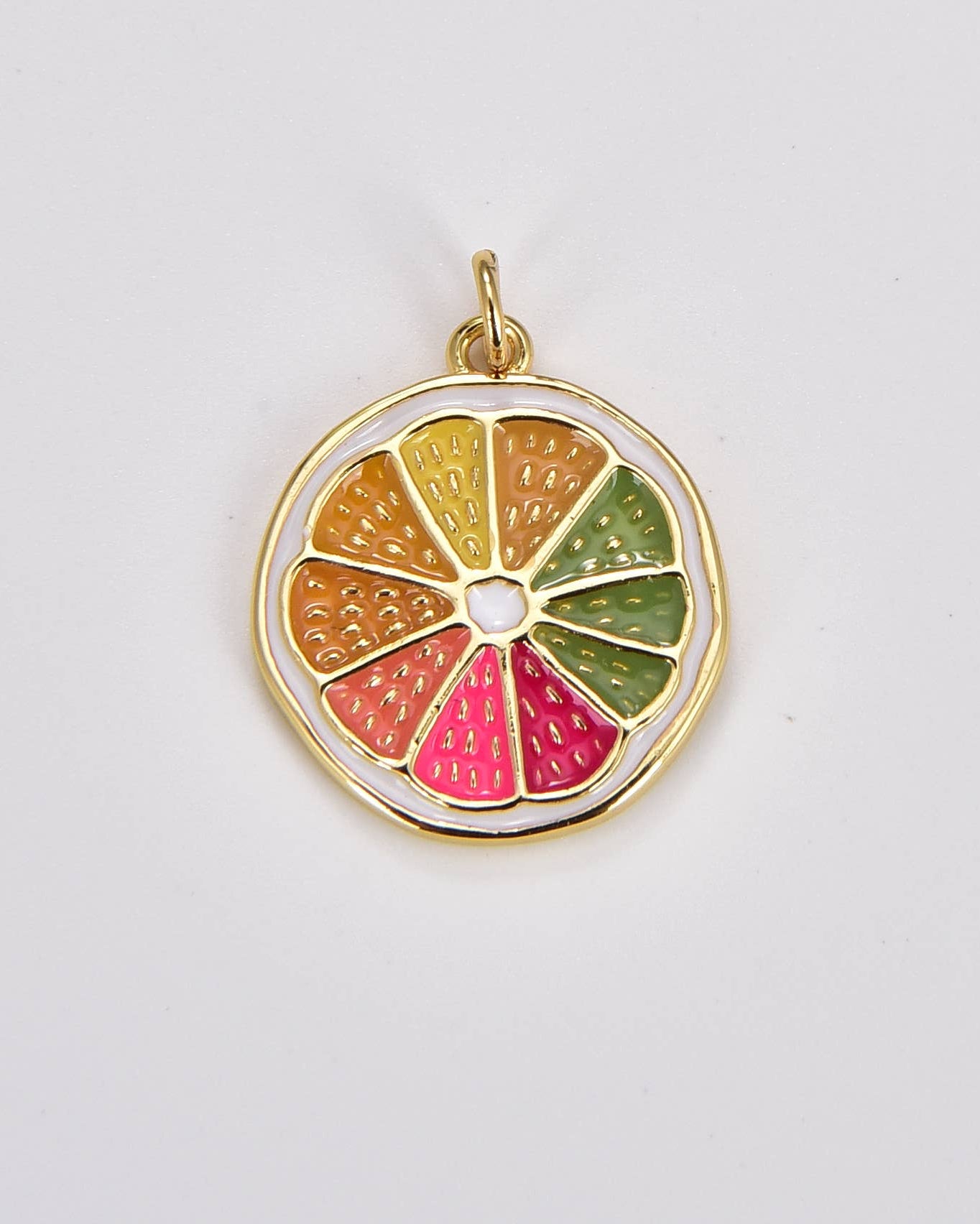 Enamel Sliced Orange Charm