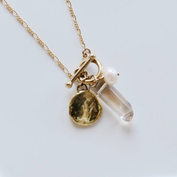 Selene Gold Charm Necklace
