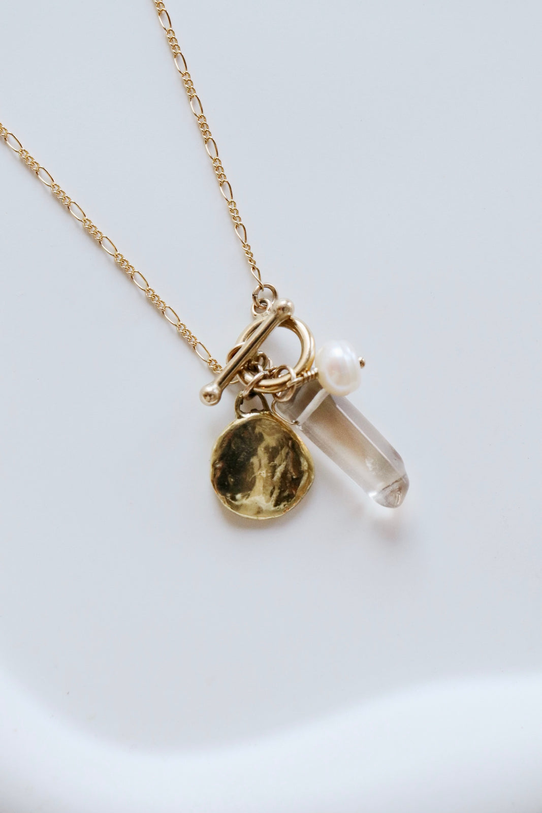 Selene Gold Charm Necklace