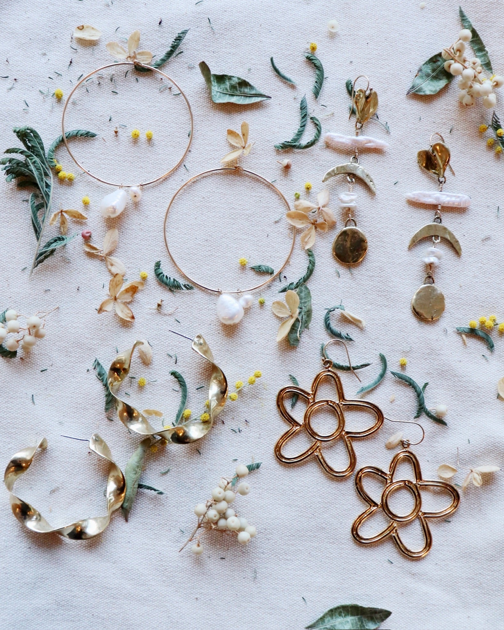 Thick Twisted Hoops