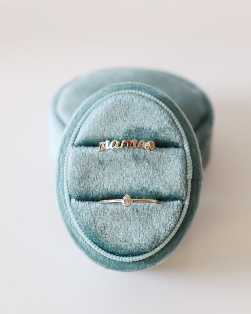 Diamond Heart Mama Ring