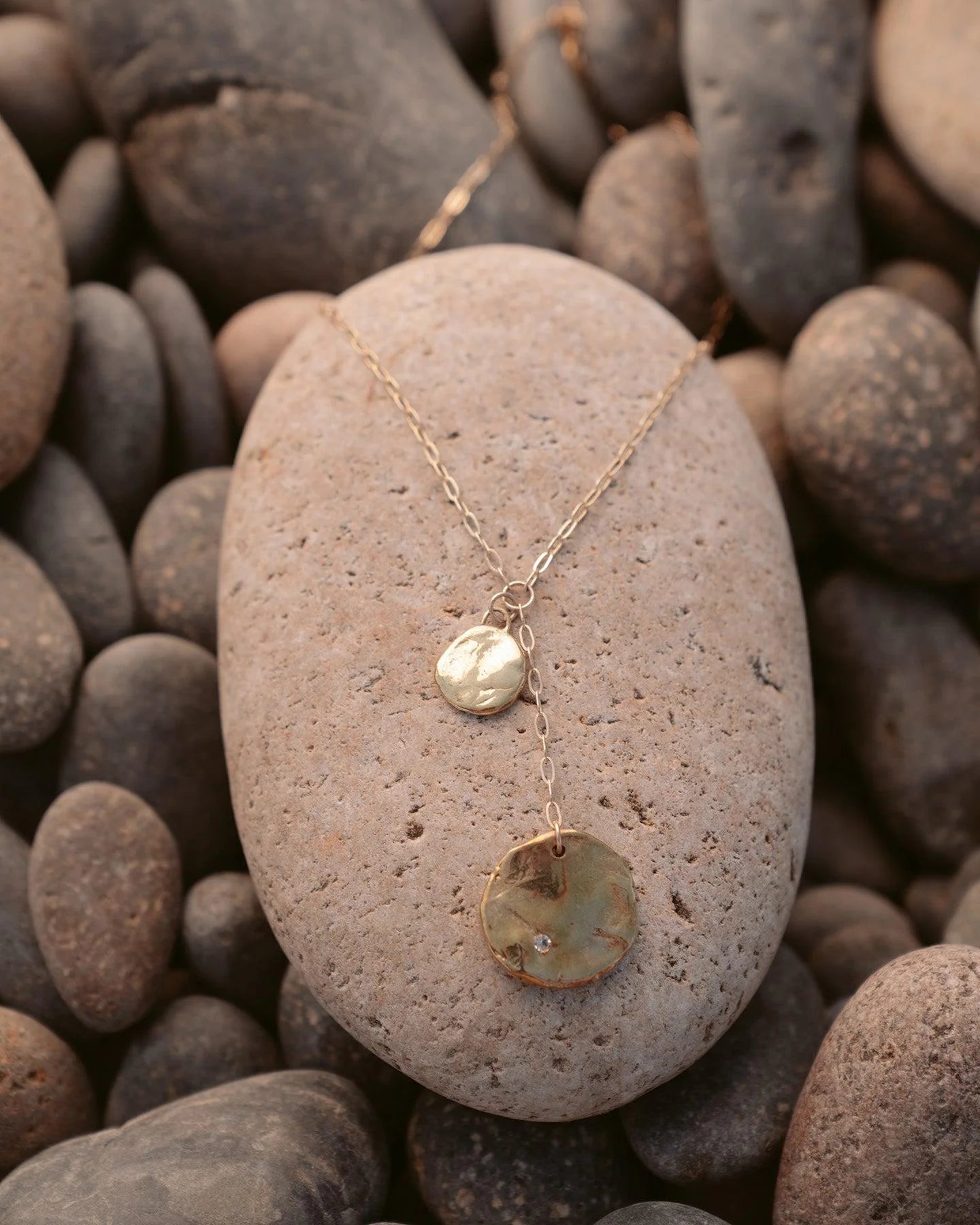 Andromeda Gold Lariat Necklace