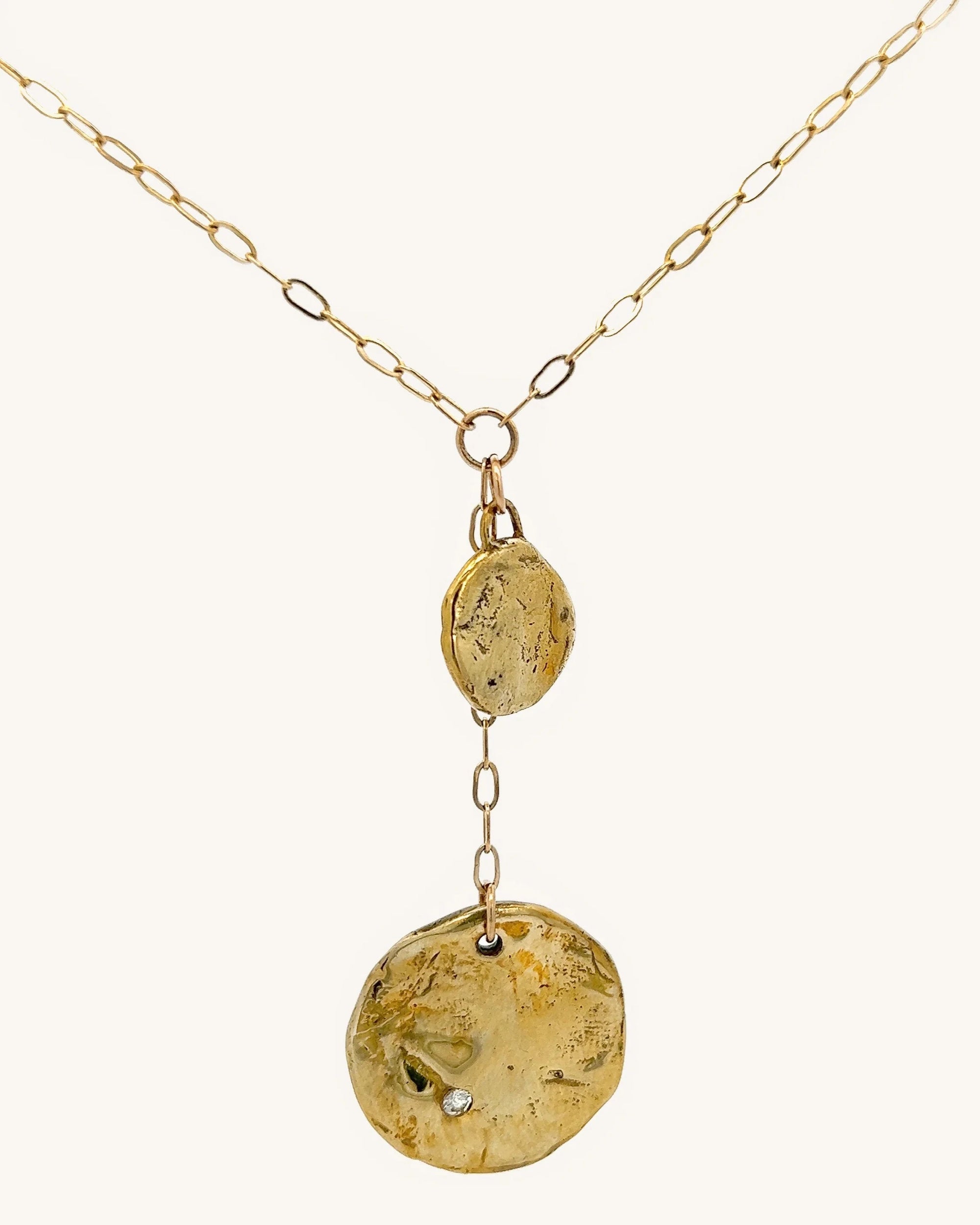Andromeda Gold Lariat Necklace