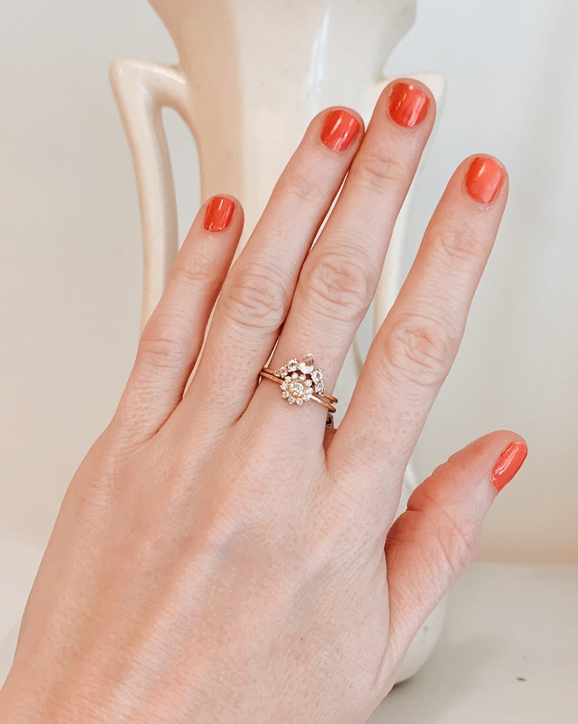 Gold Diamond Sunflower Ring