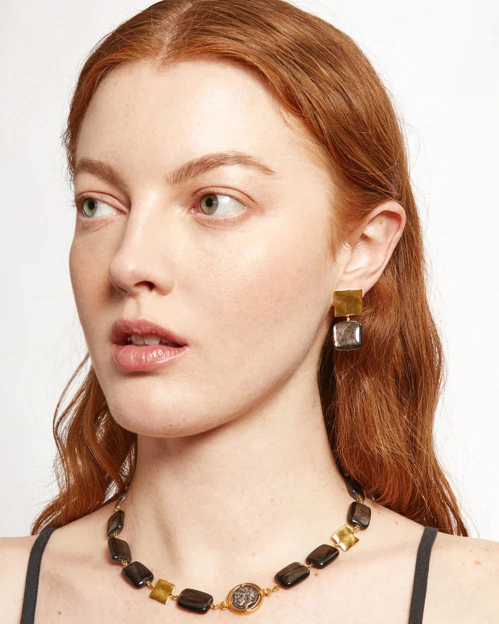 Minerva Hypersthene Earrings