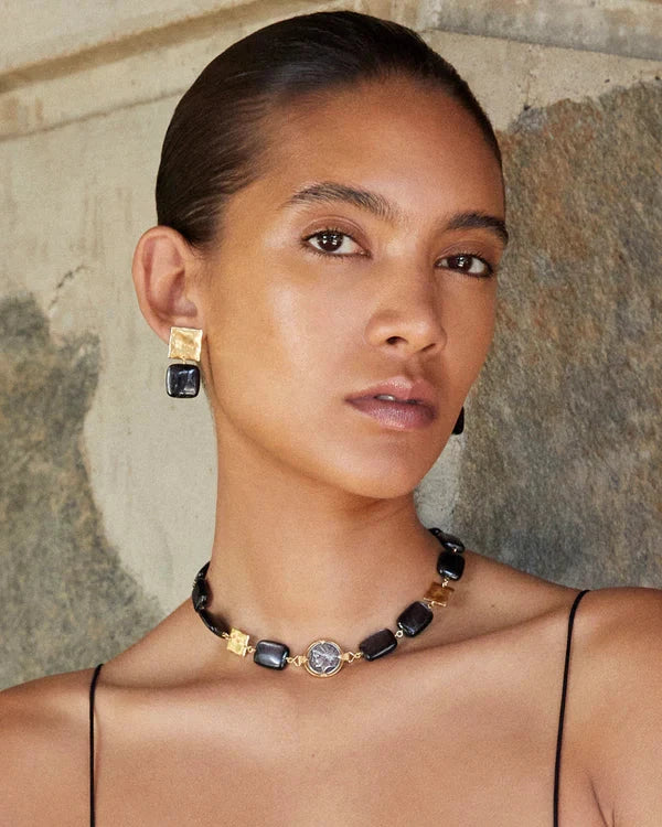 Minerva Hypersthene Earrings