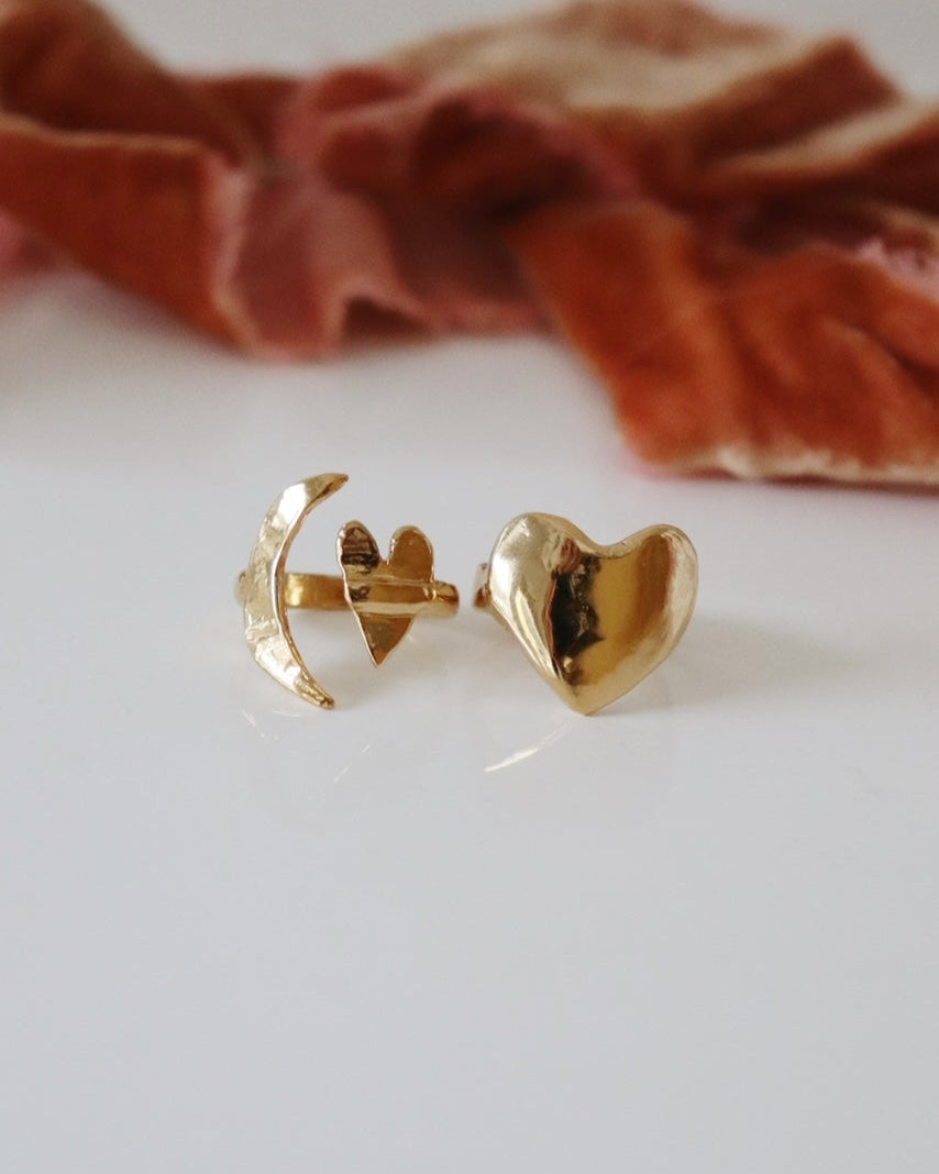 Eros Heart Signet Ring
