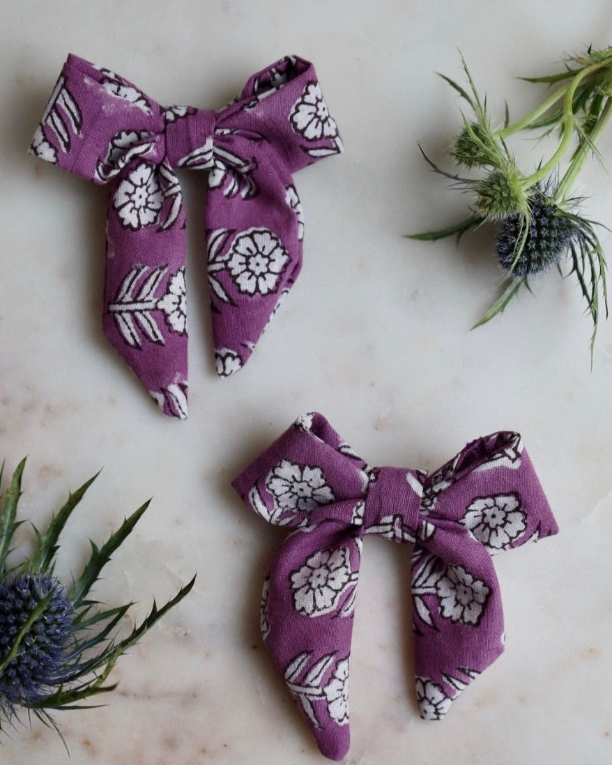 Block Print Hair Clip
