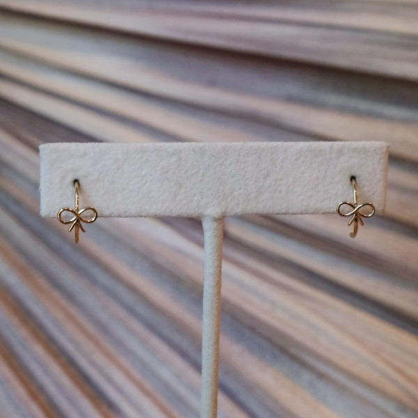 Itsy Bitsy Bow Hoop Earrings