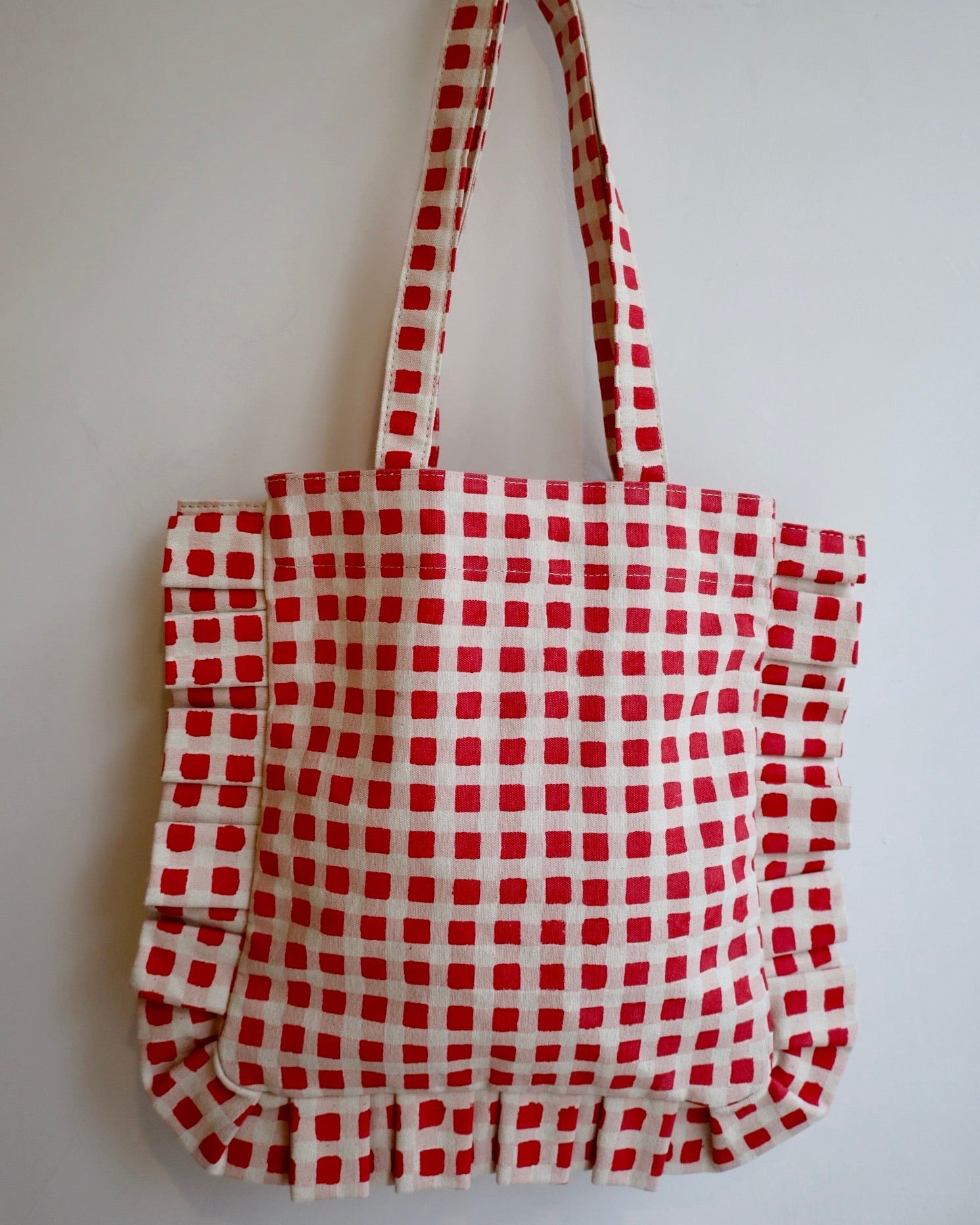 Momo Tote - Tomato Gingham