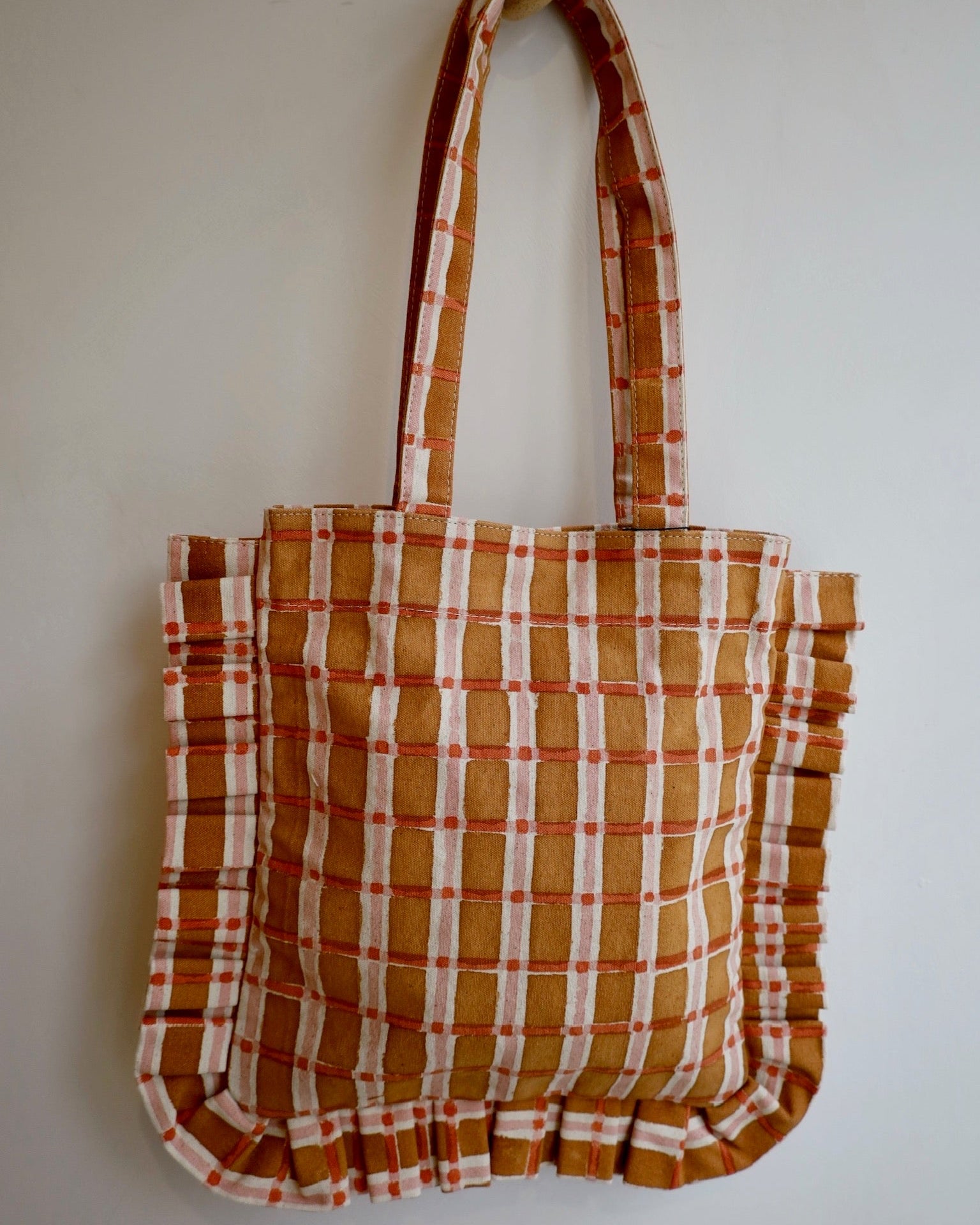 Momo Tote - Ember Plaid