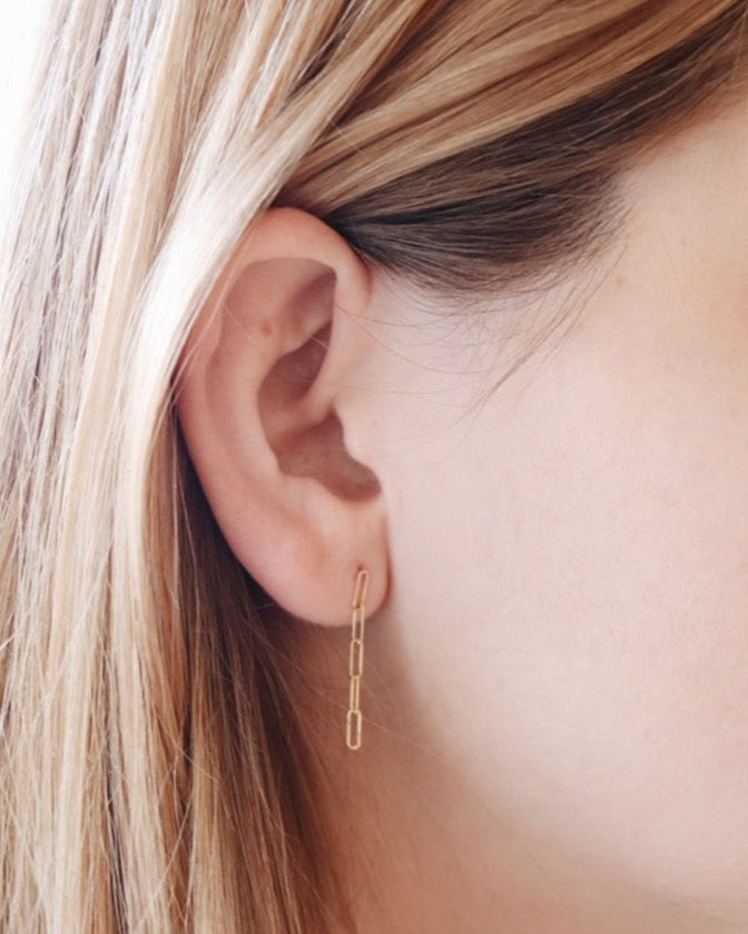 Brick Drop Earring (single)