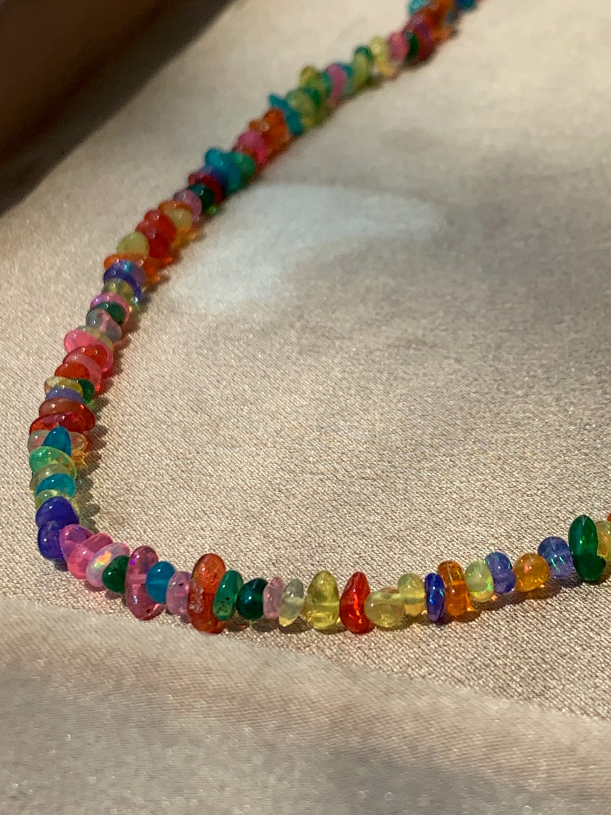Fruity Pebble Ethiopian Opal Necklace- Charm Bar