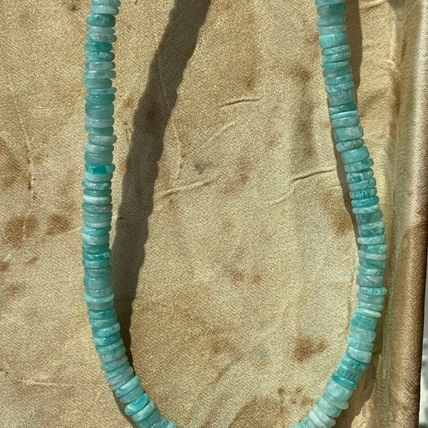 Amazonite Necklace-Charm Bar
