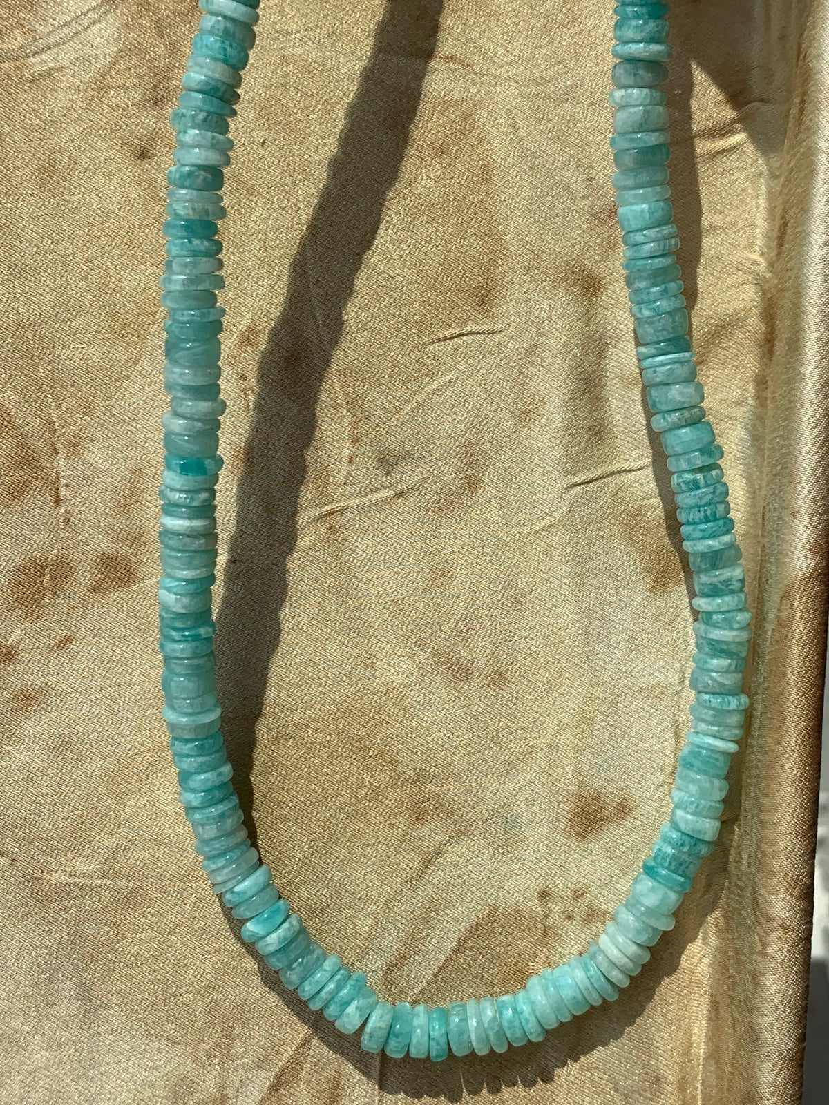 Amazonite Necklace-Charm Bar