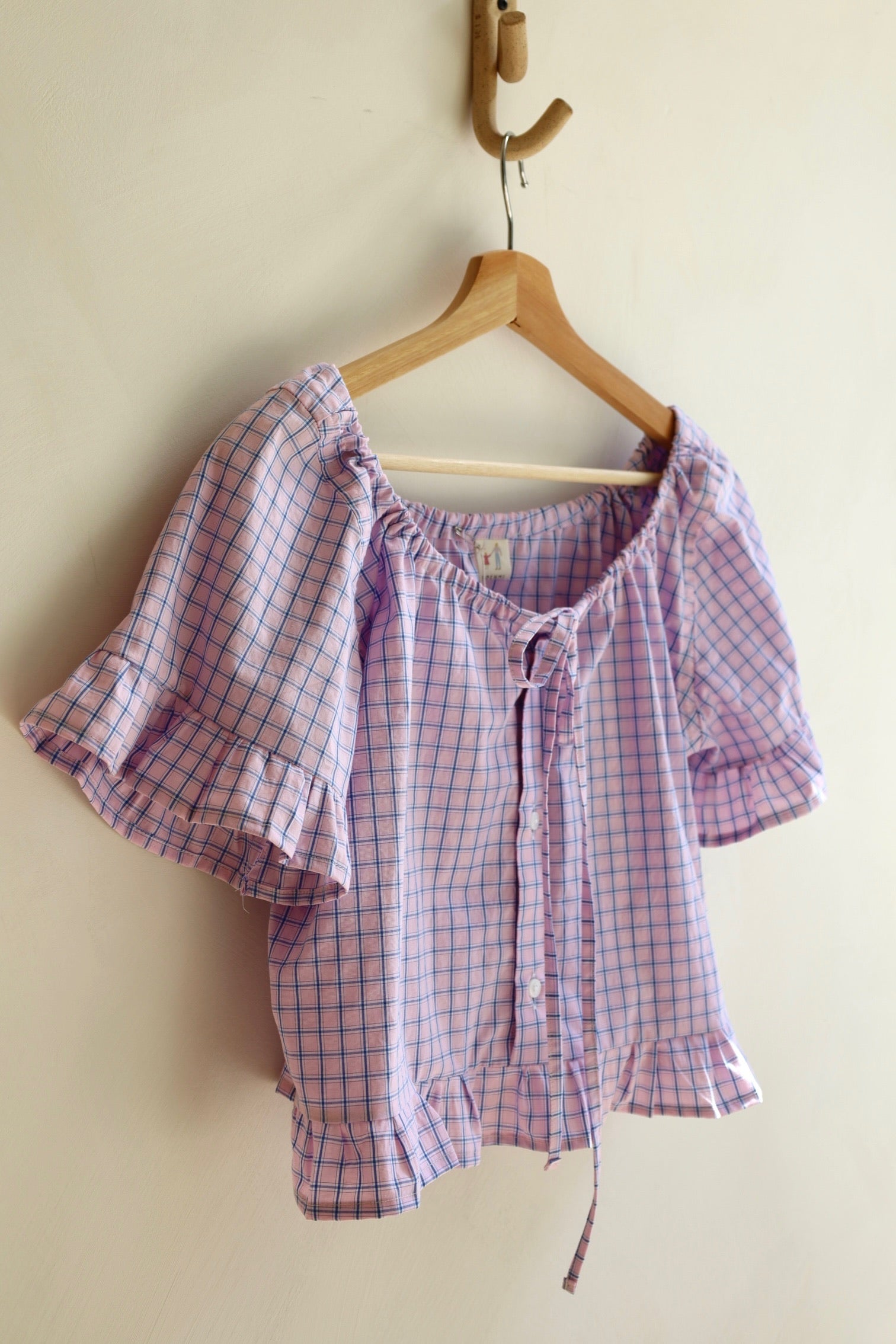 The Boyfriend Blouse- Purple Plaid