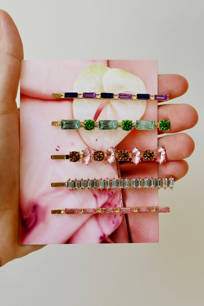 Rainbow Gems Bobby Pins