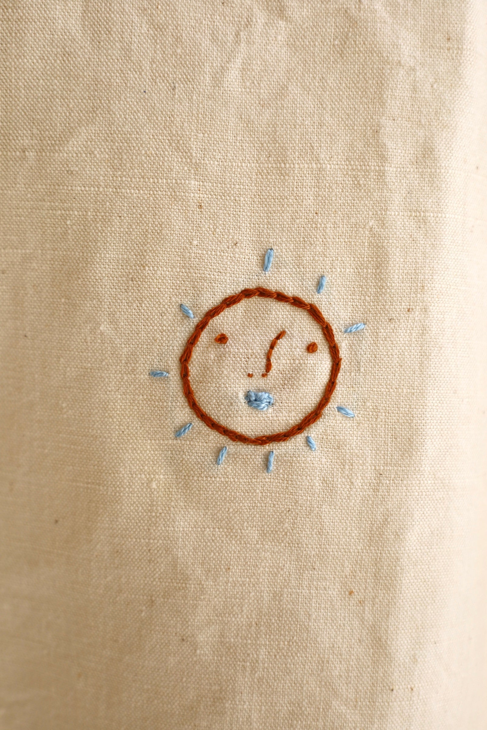 Handmade Linen Embroidered Shirt Coat