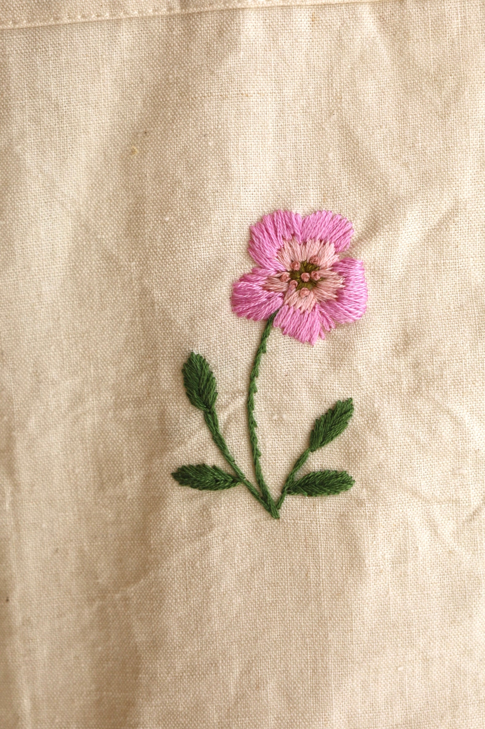 Handmade Linen Embroidered Shirt Coat