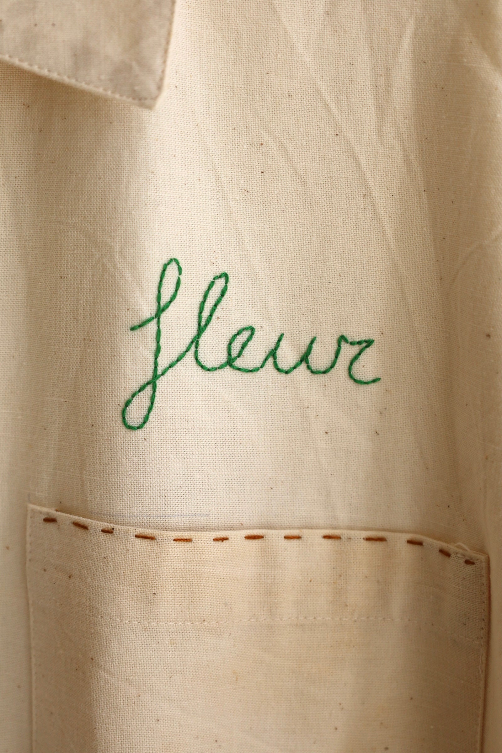 Handmade Linen Embroidered Shirt Coat