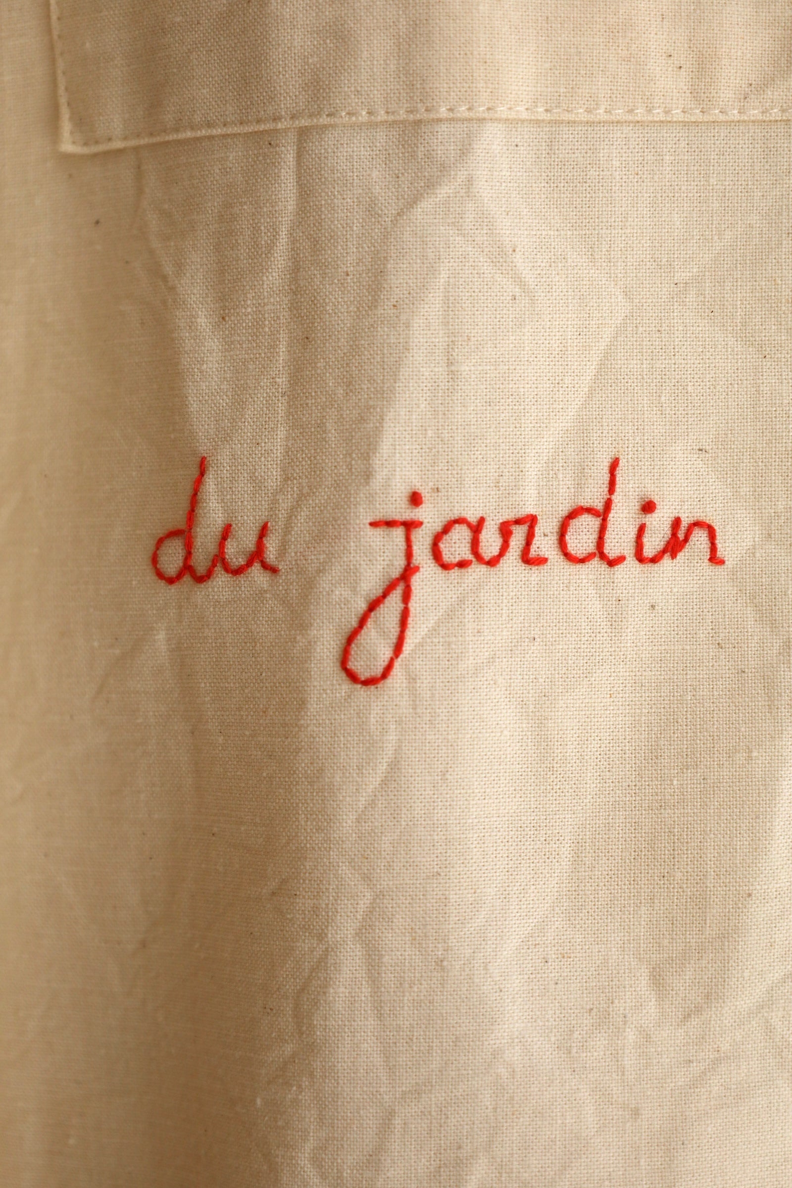 Handmade Linen Embroidered Shirt Coat