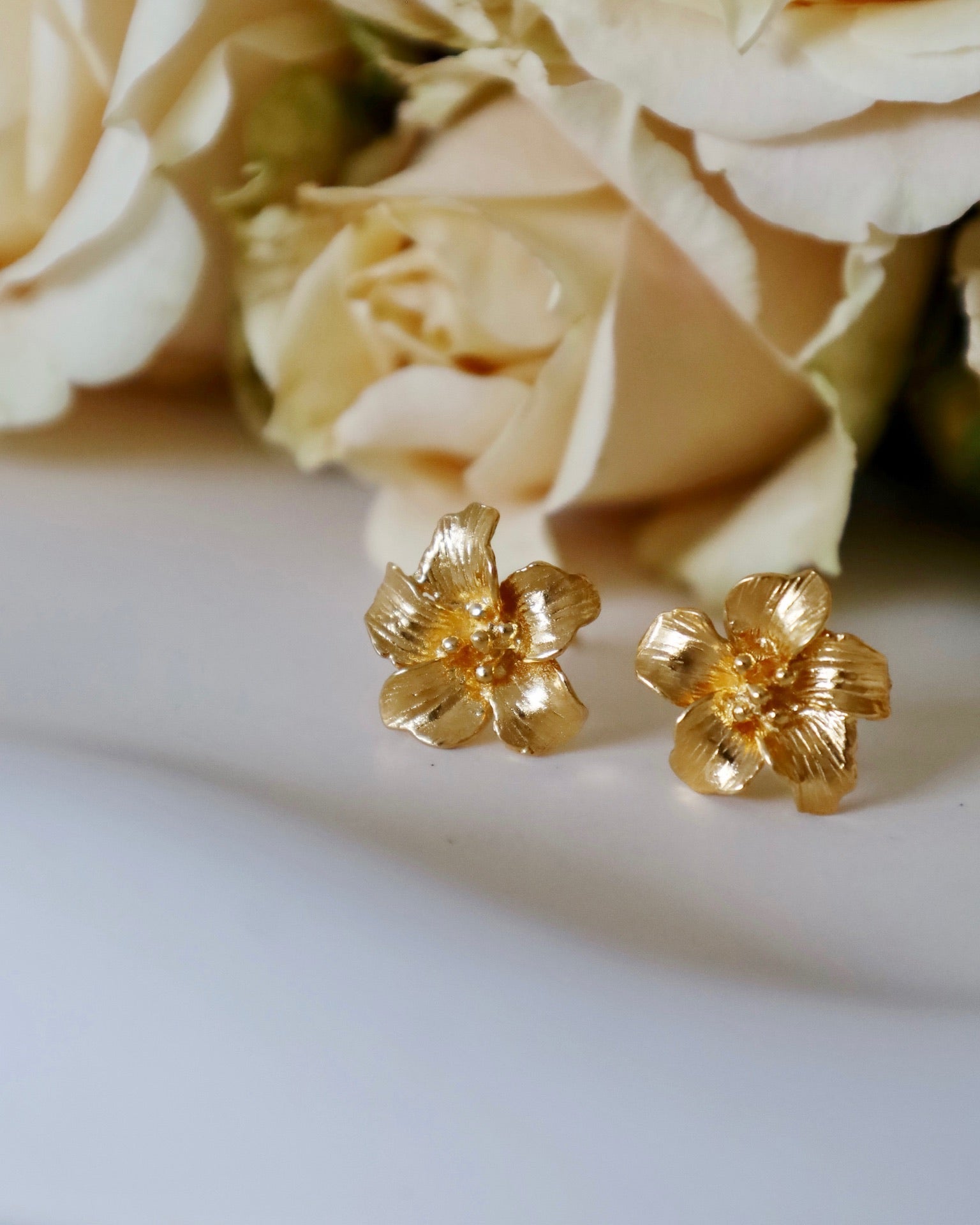 Hibiscus Stud Earrings