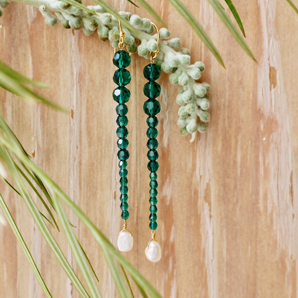 Emerald Gota Earrings