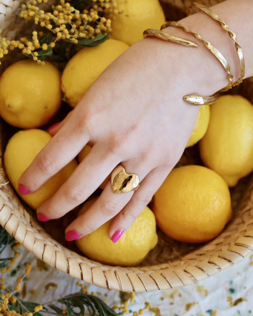 Eros Heart Signet Ring