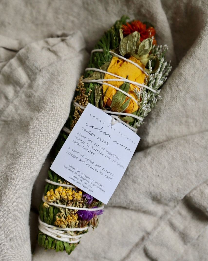 Floral Smudge Wand