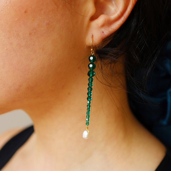 Emerald Gota Earrings