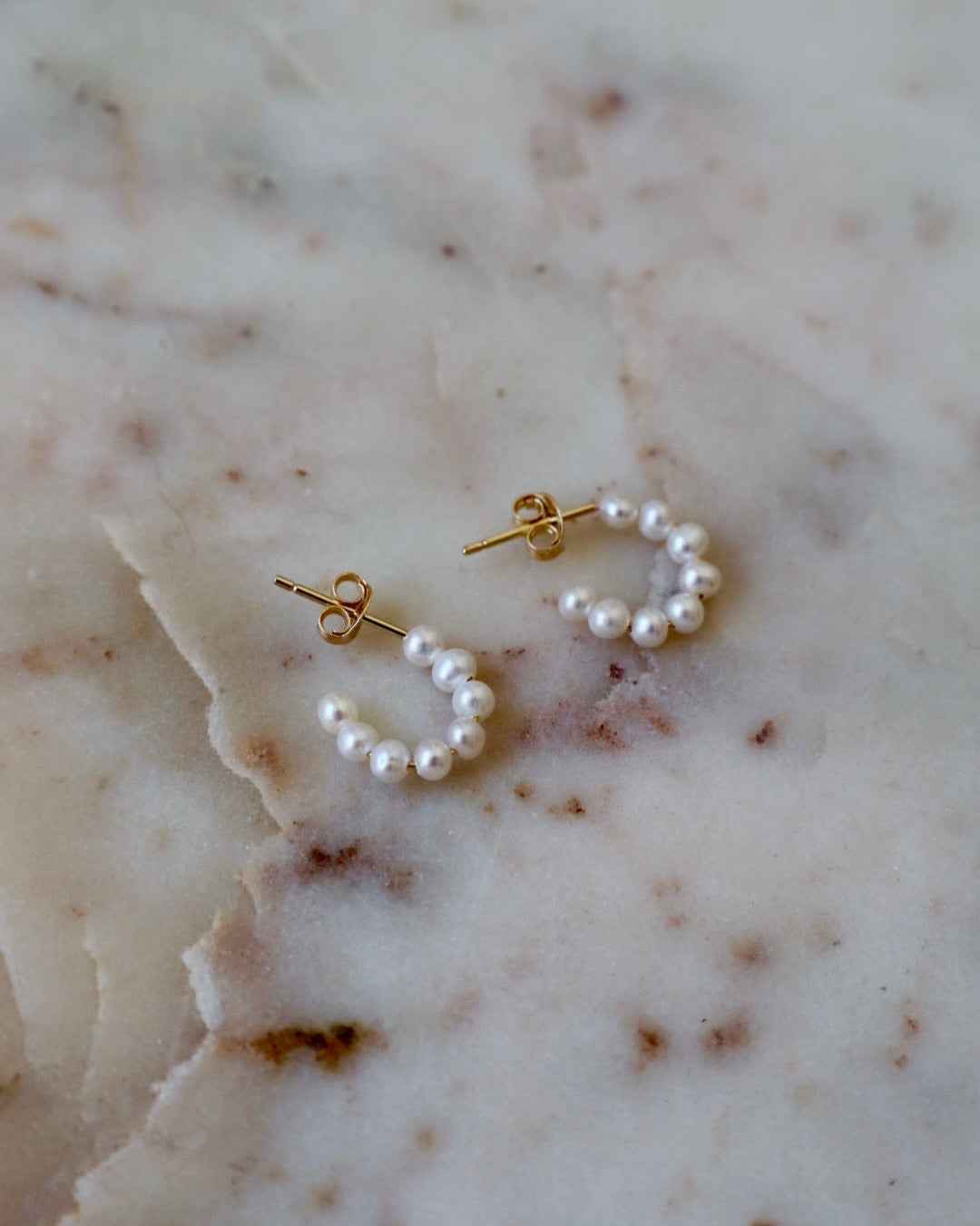 Pearl Goddess Hoops