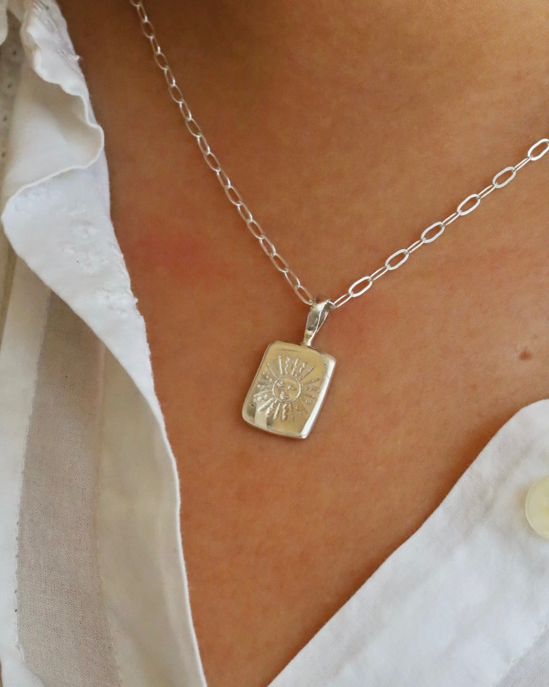 Sun Tarot Card Pendant