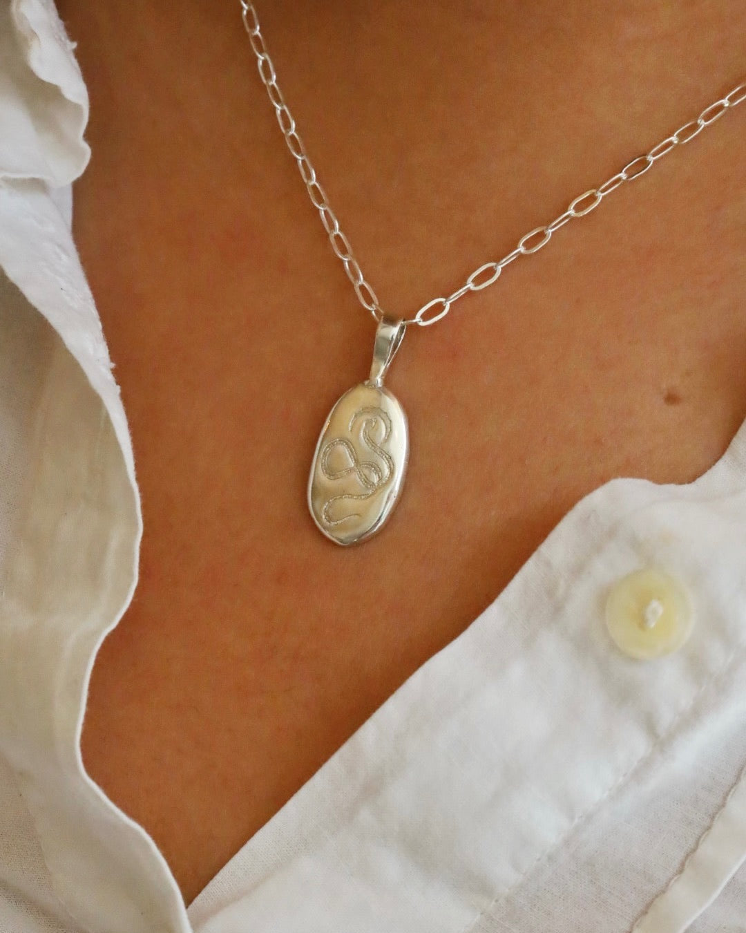 Serpent Rising Snake Pendant Necklace