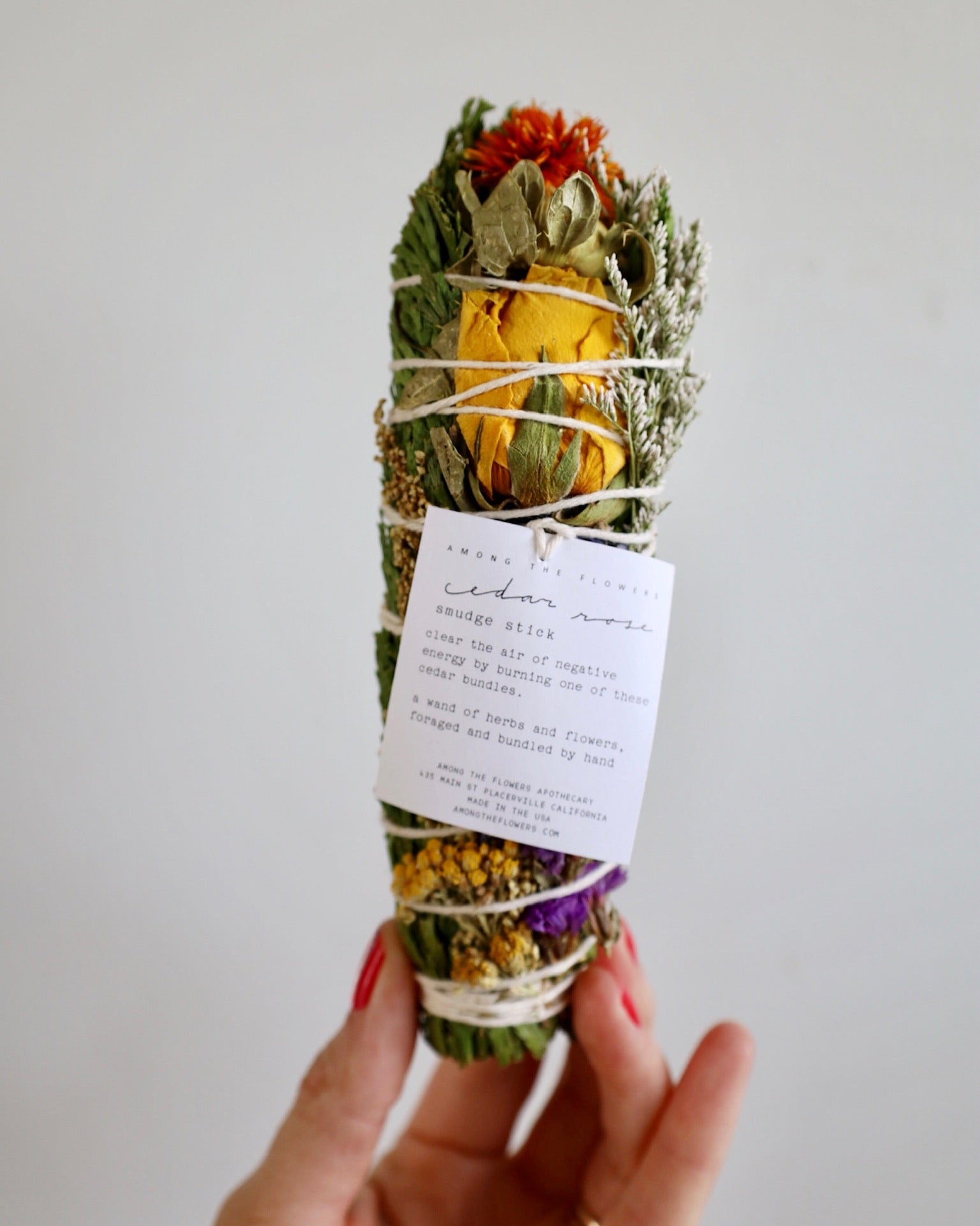 Floral Smudge Wand