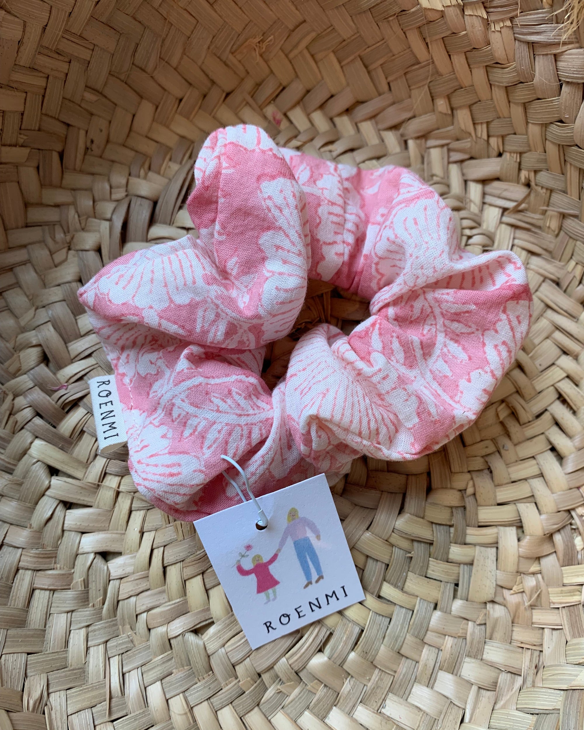 Block Print Scrunchie