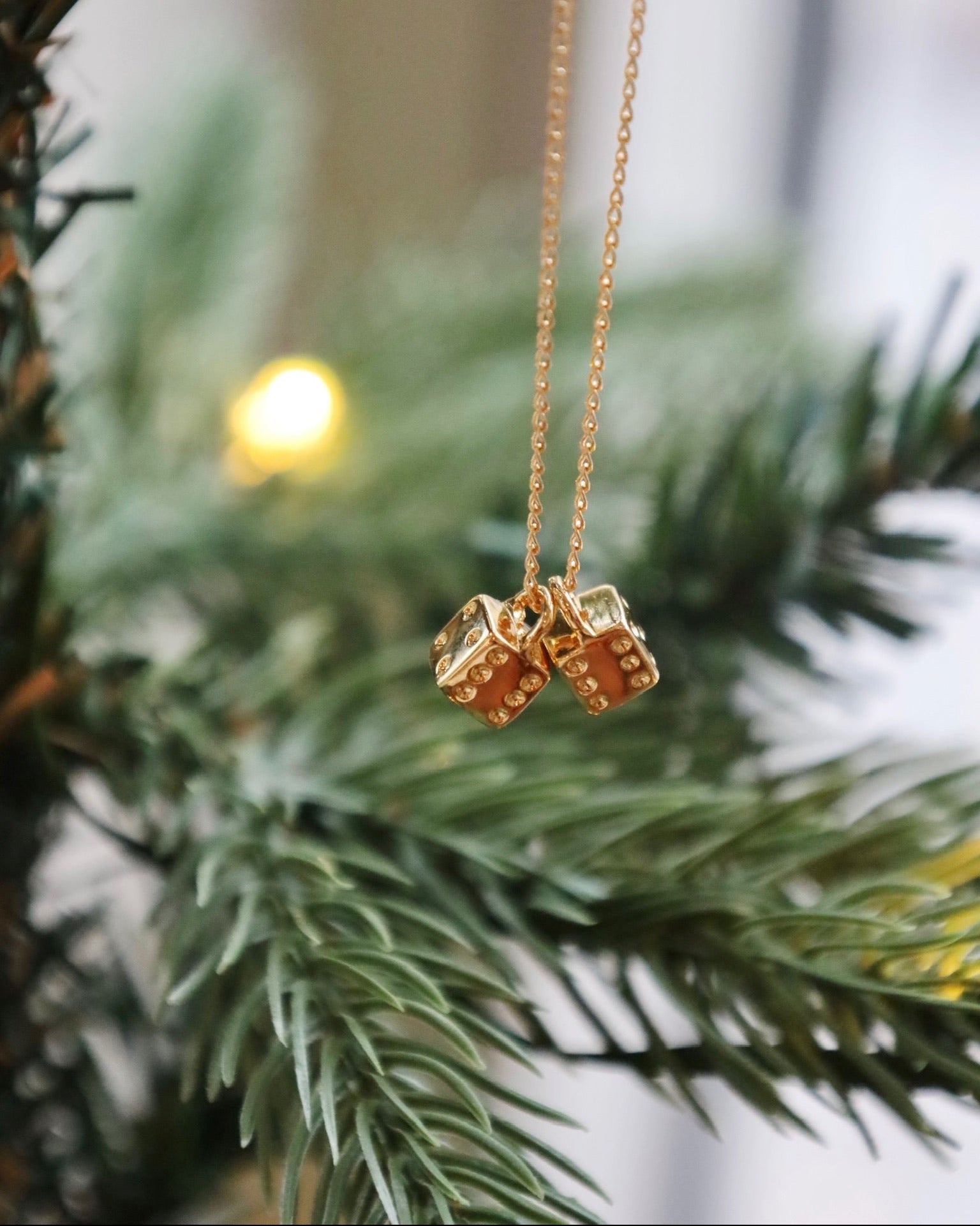 Double Dice Necklace