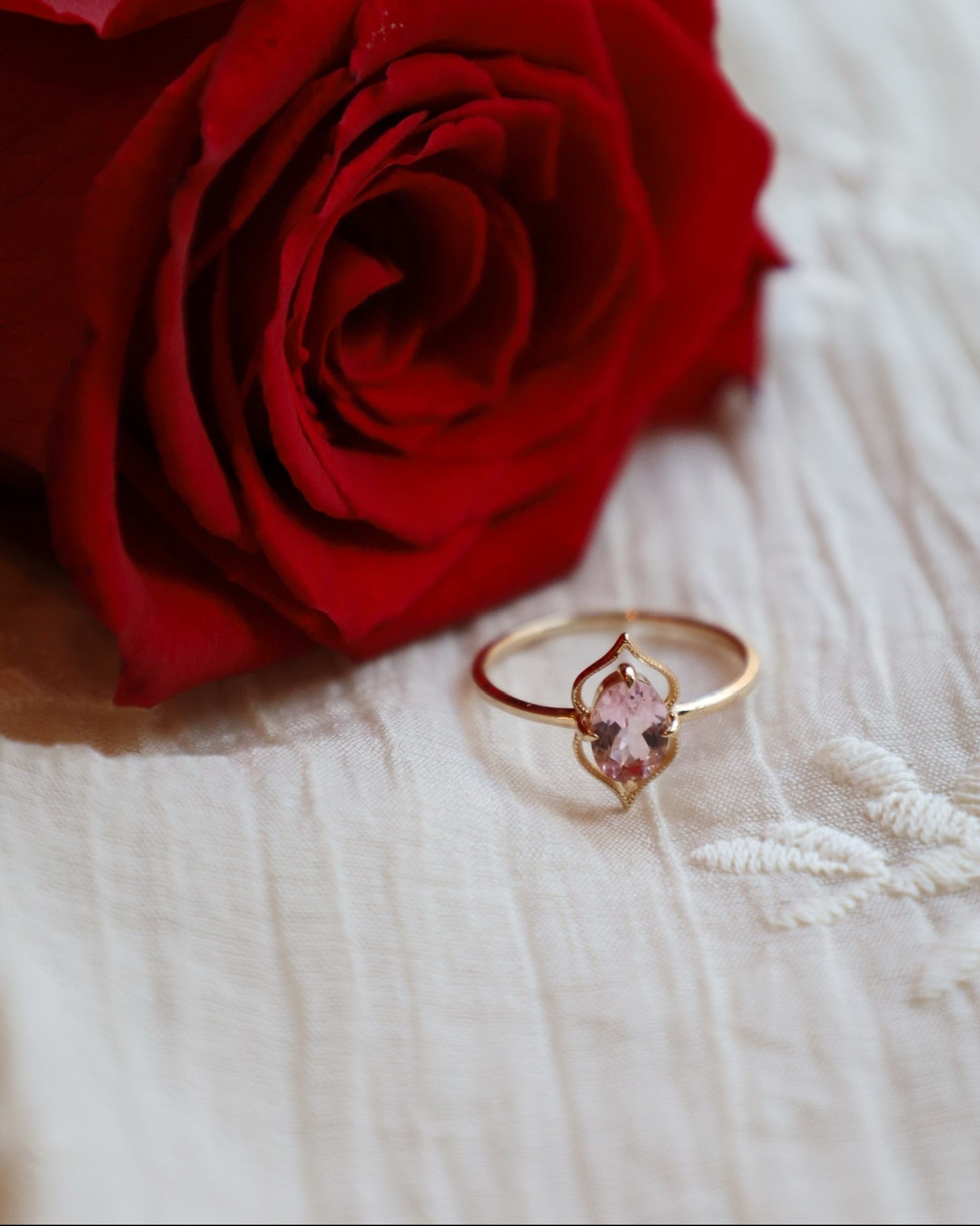 Freya Watermelon Tourmaline Ring